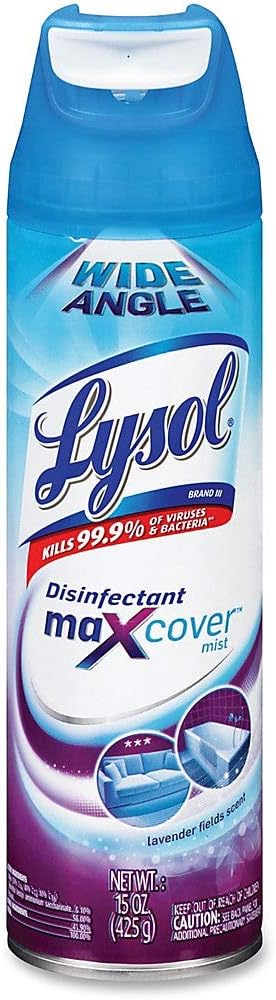 LYSOL Max Cover Disinfectant Mist - Lavender Field - 15oz/12pk