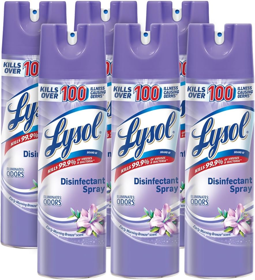 Lysol Disinfectant Spray - Early Morning Breeze - 2x19oz/4pk