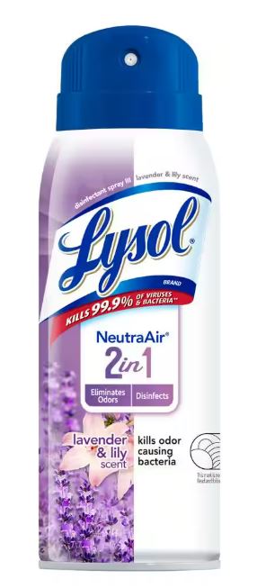 LYSOL Disinfectant Spray - Lavender & Lily - 10oz/6pk