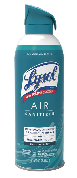 LYSOL Air Sanitizer - Simple Fresh - 10oz/6pk