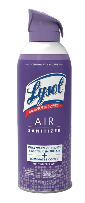 LYSOL Air Sanitizer - Light Breeze - 10oz/6pk