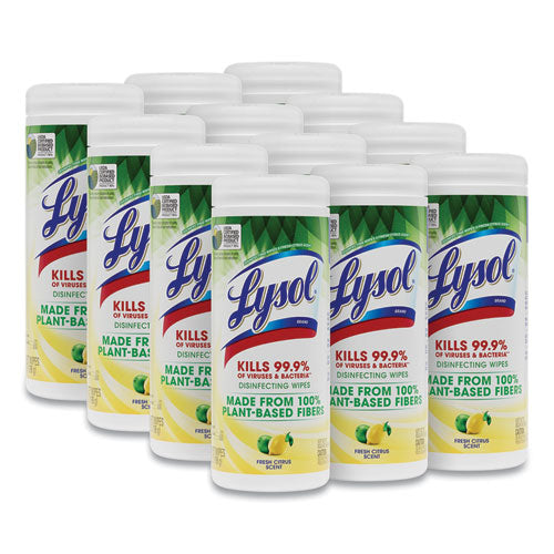 LYSOL Biodegradable Disinfectant Wipes - Fresh Citrus - 30ct/12pk