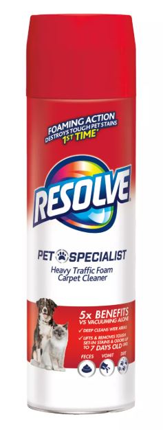 RESOLVE Pet Specialist Heavy Traffic Foam - 22oz/6pk