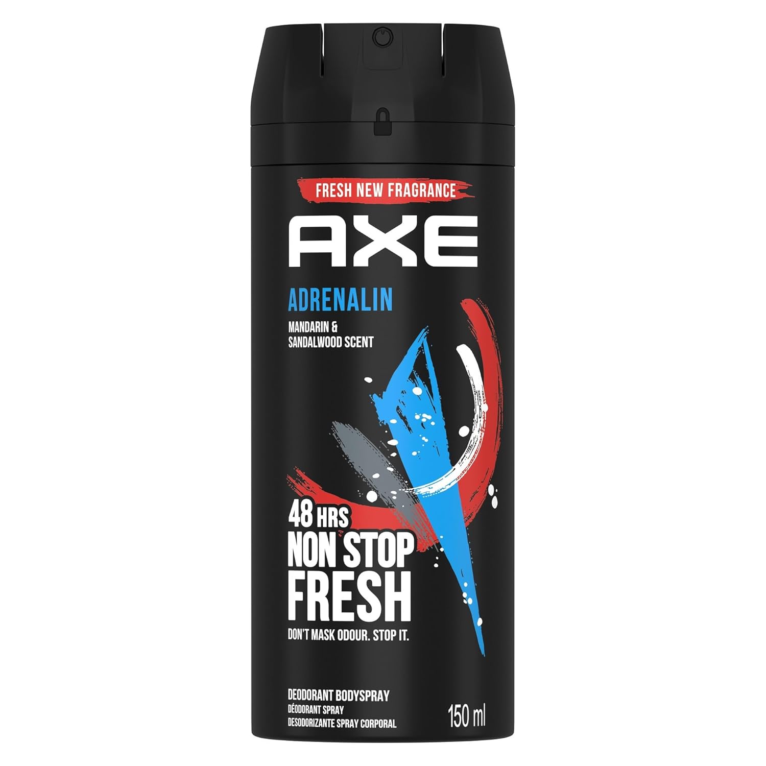 Axe Deodorant Spray (Sa) Adrenalin - 5.07oz(150ml)/6pk