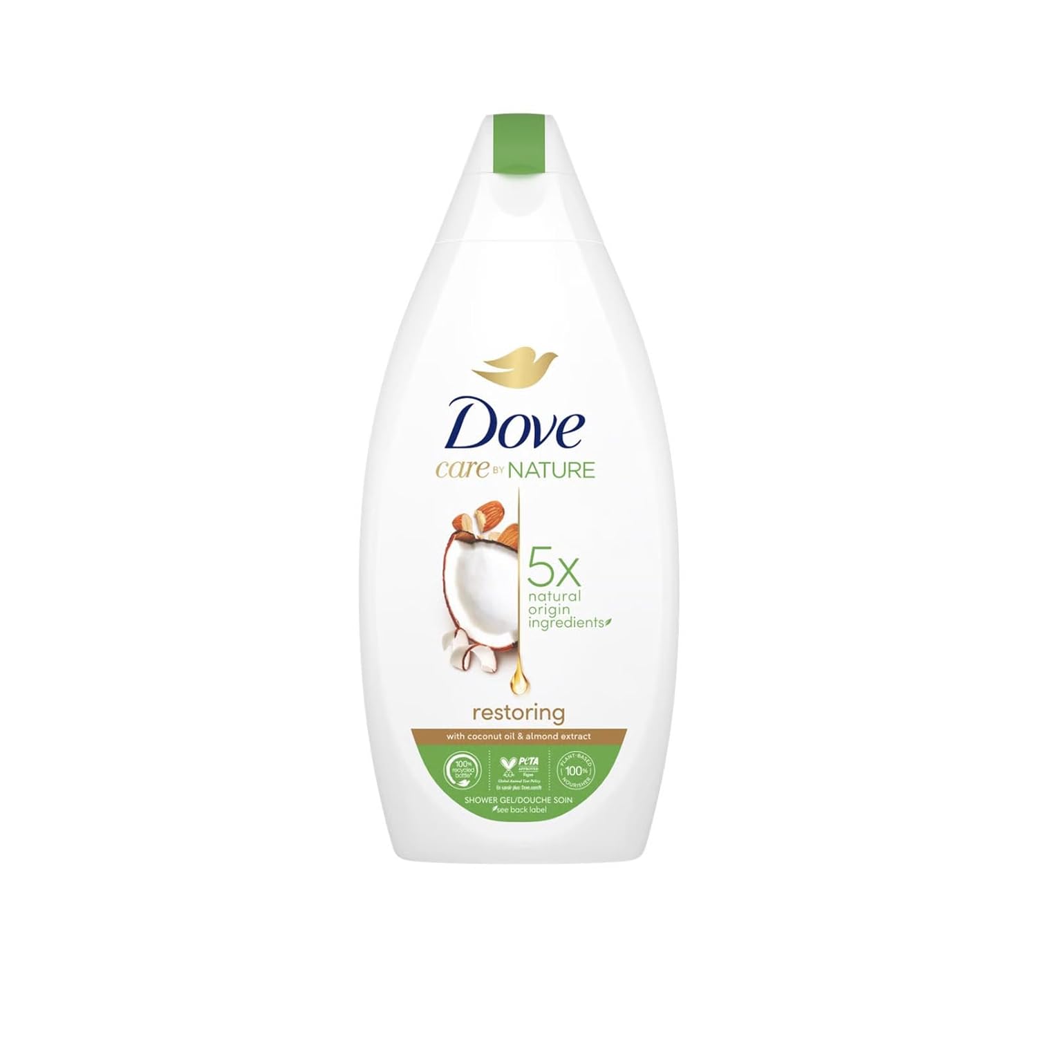 Dove Body Wash - Restoring With Coconut Oil & Almond Extract - 13.5oz(400ml)/6pk