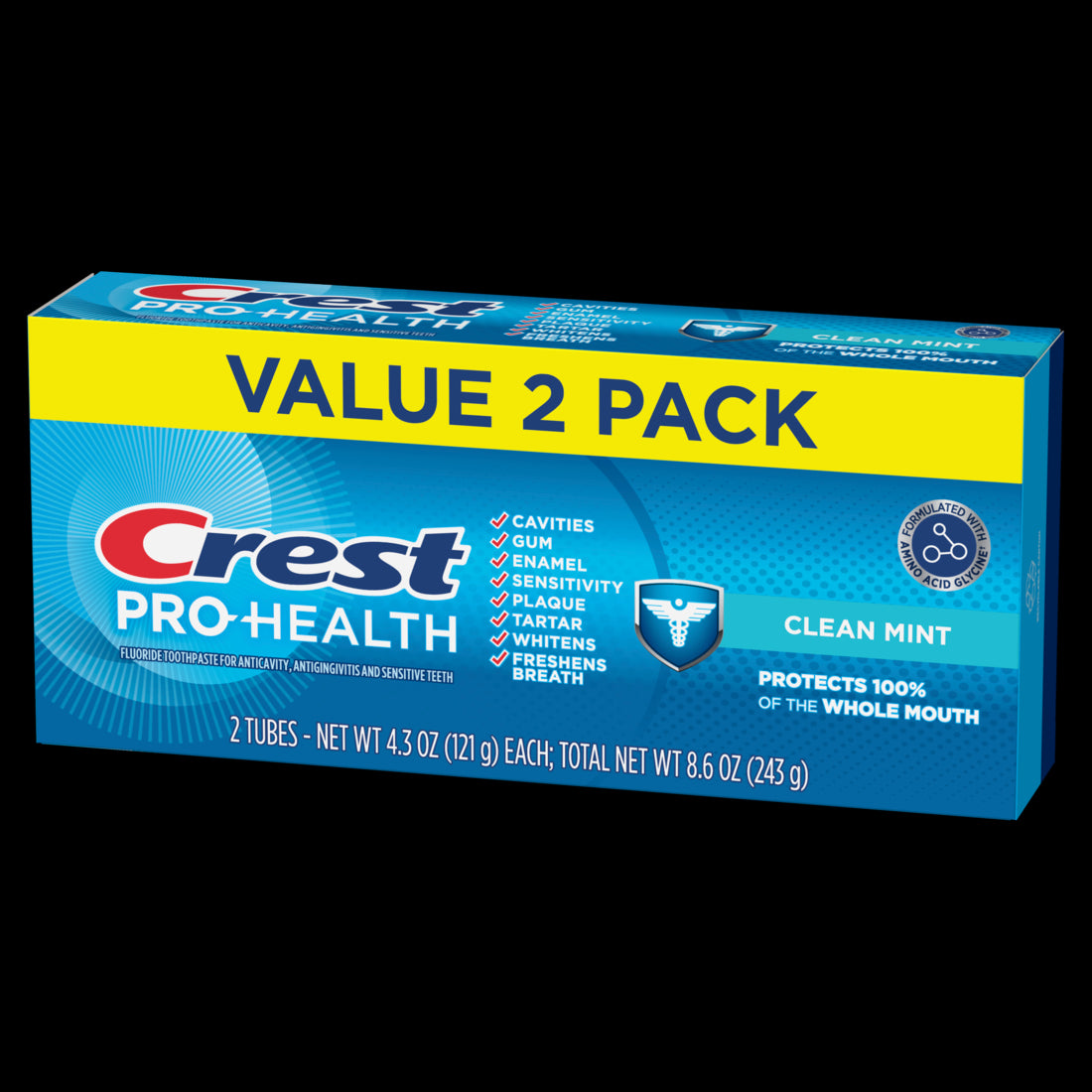 Crest Pro-Health Clean Mint Toothpaste - (2x4.3)oz/6pk