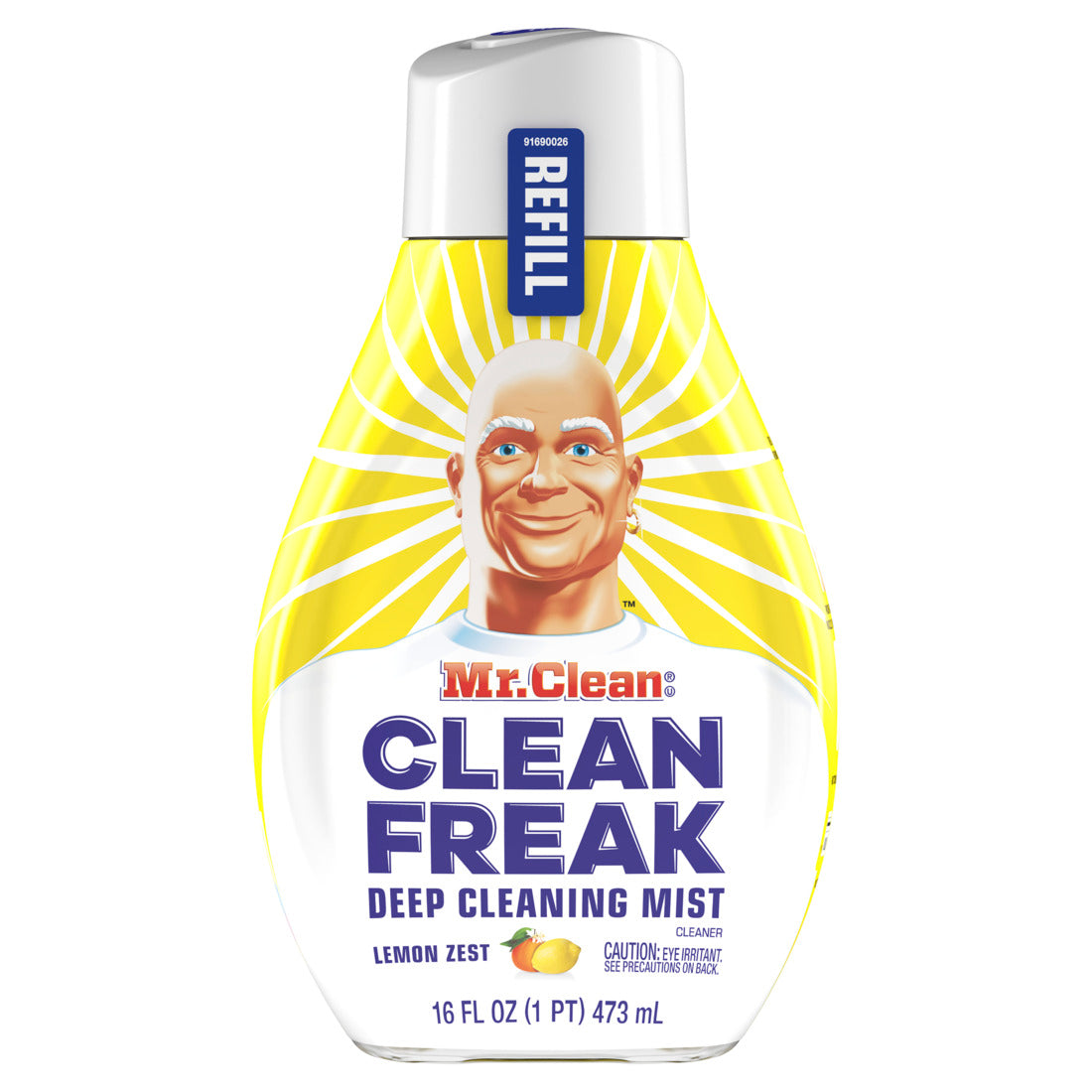Mr Clean Clean Freak Refill Mist Multi-Surface Spray Lemon Zest-16oz/6pk