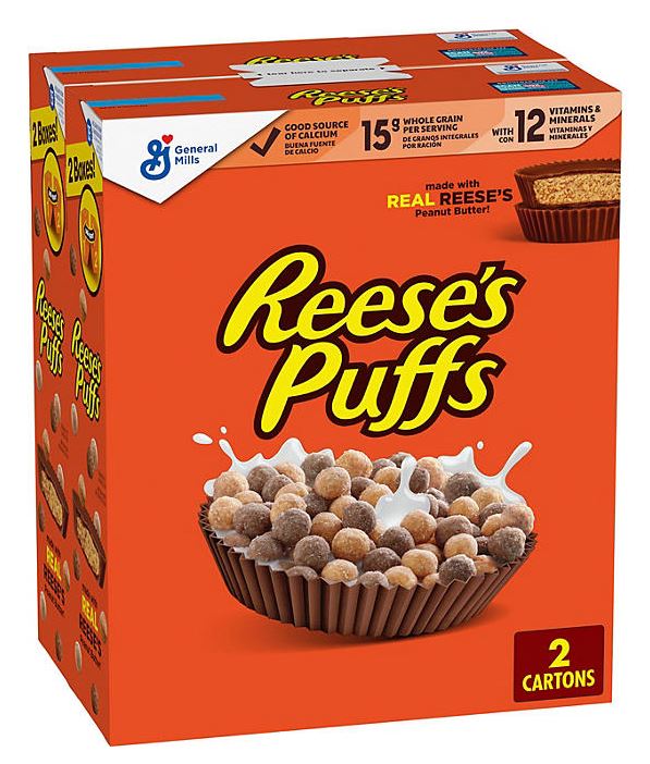 Reese's Puffs Peanut Butter Chocolate Cereal - 25.7oz/2pk