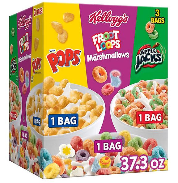 Kellogg's Cereal Variety Pack - 37.3oz/1pk