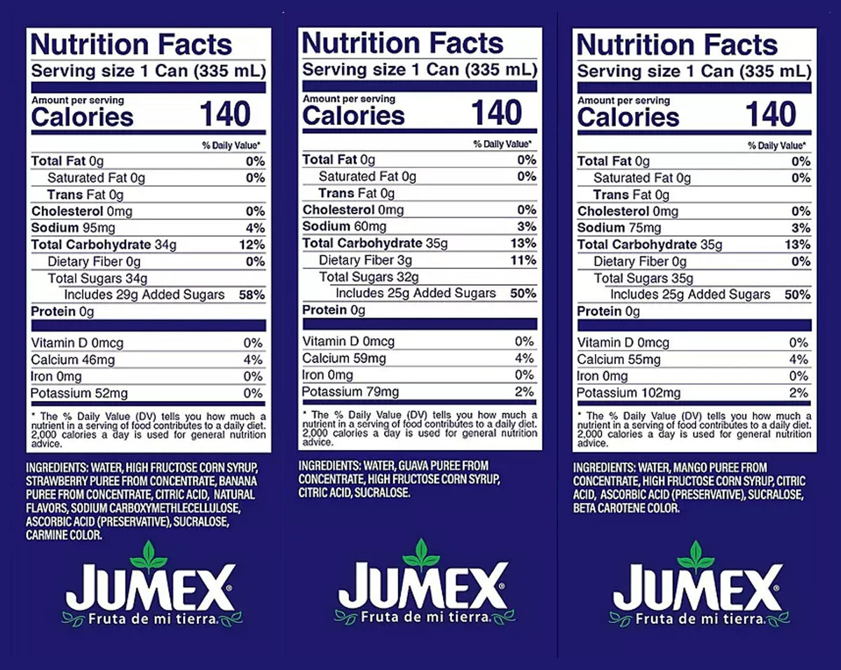 Jumex Tropical Variety Pack Cans - 11.3oz/24pk