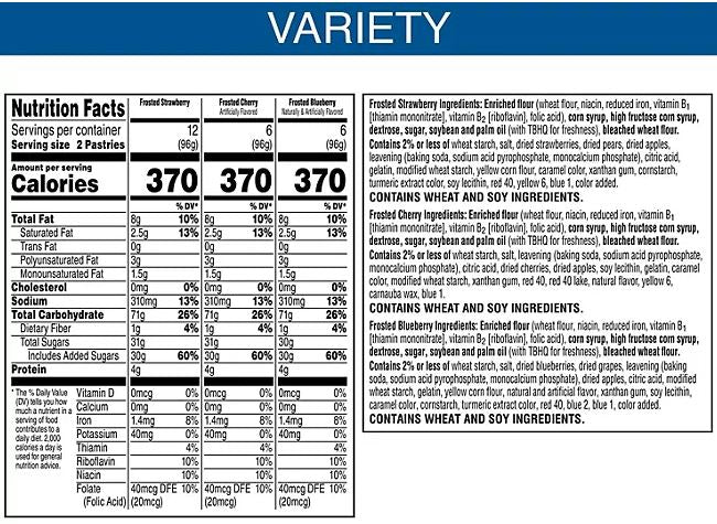 Kellogg's Pop-Tarts Variety Pack -48ct/1pk