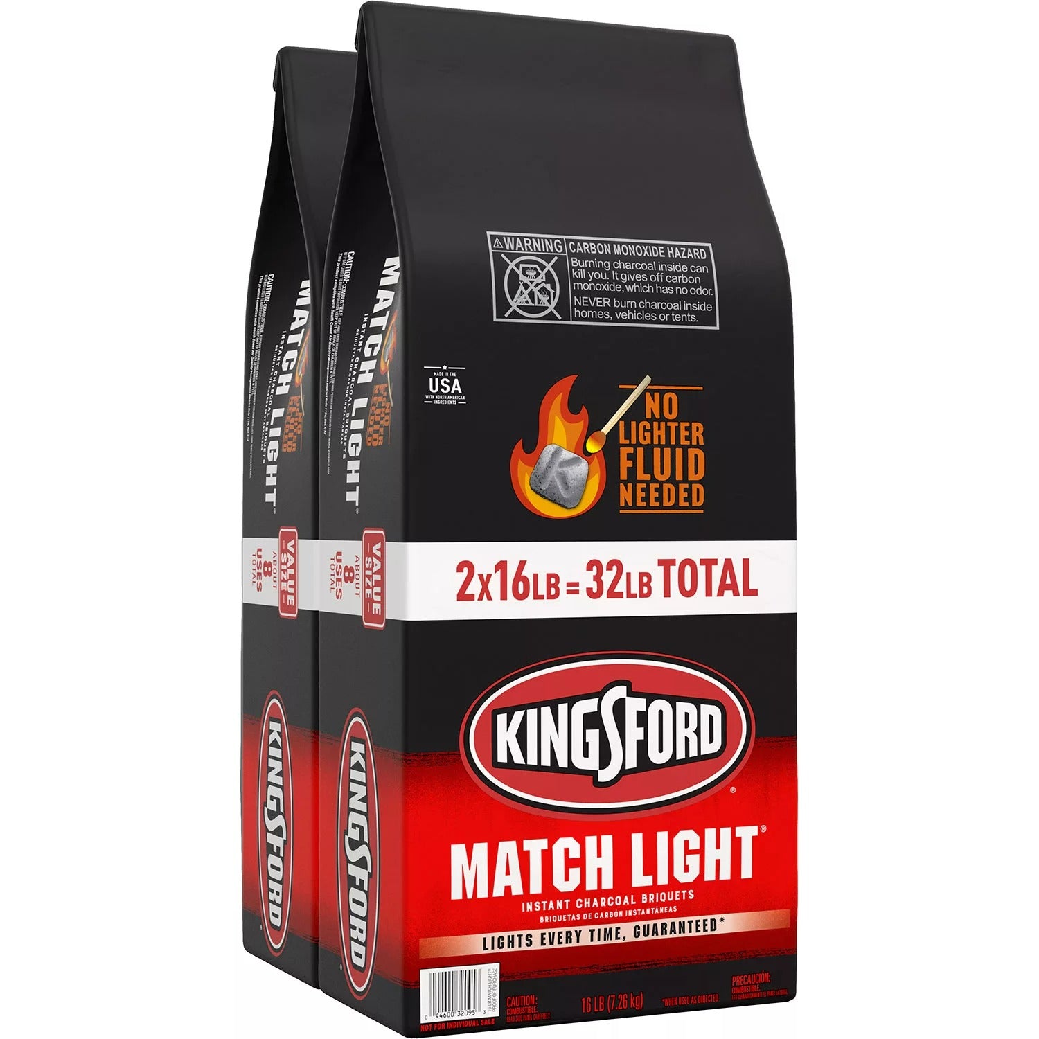 Kingsford Match Light Instant Charcoal Briquettes - 16lb/2pk