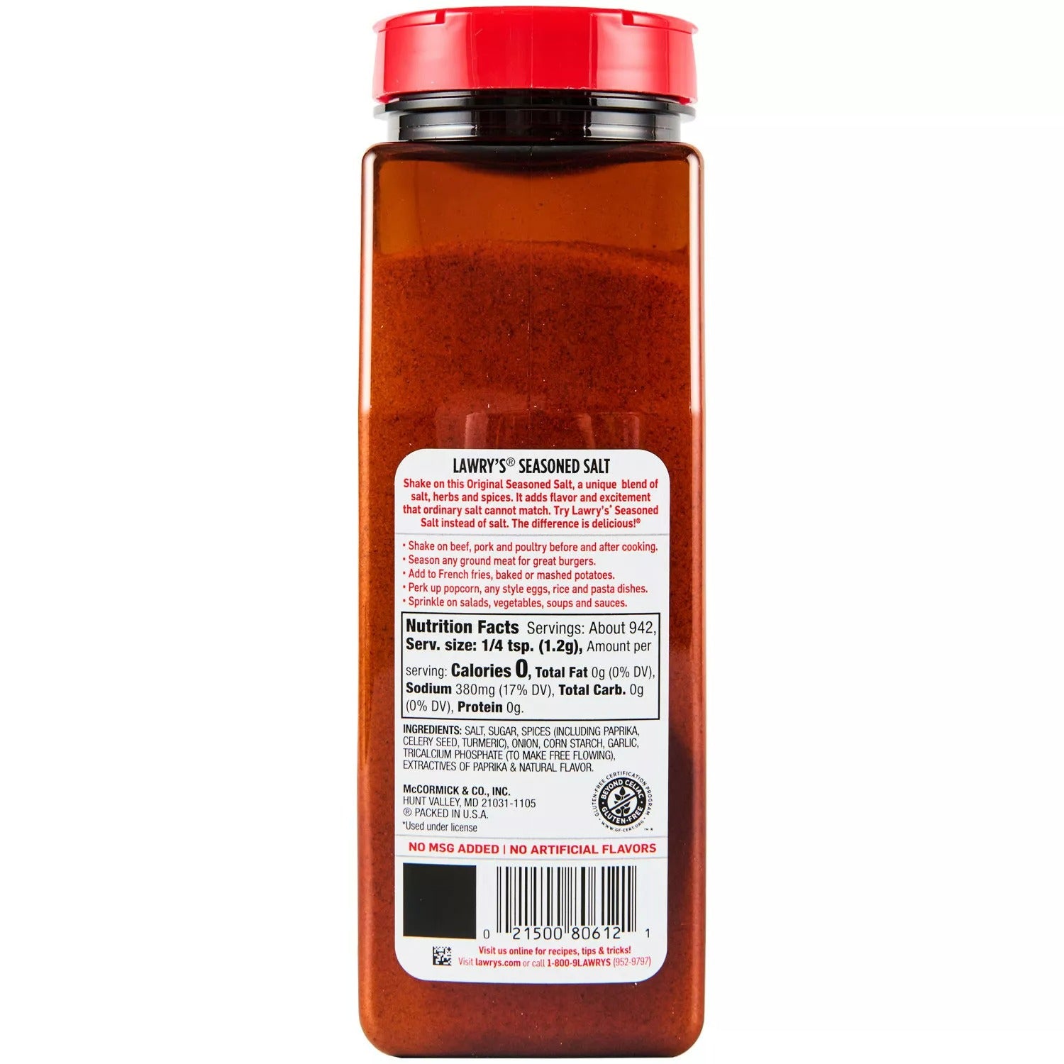 Lawry's Seasoned Salt - 40oz/1pk