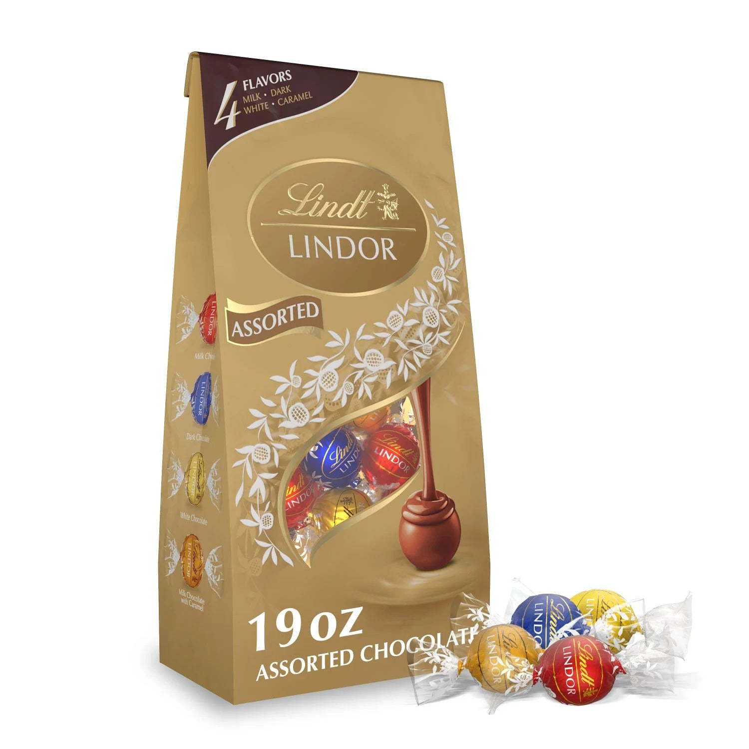 Lindt Lindor Assorted Chocolate Candy Truffles - 19oz/1pk
