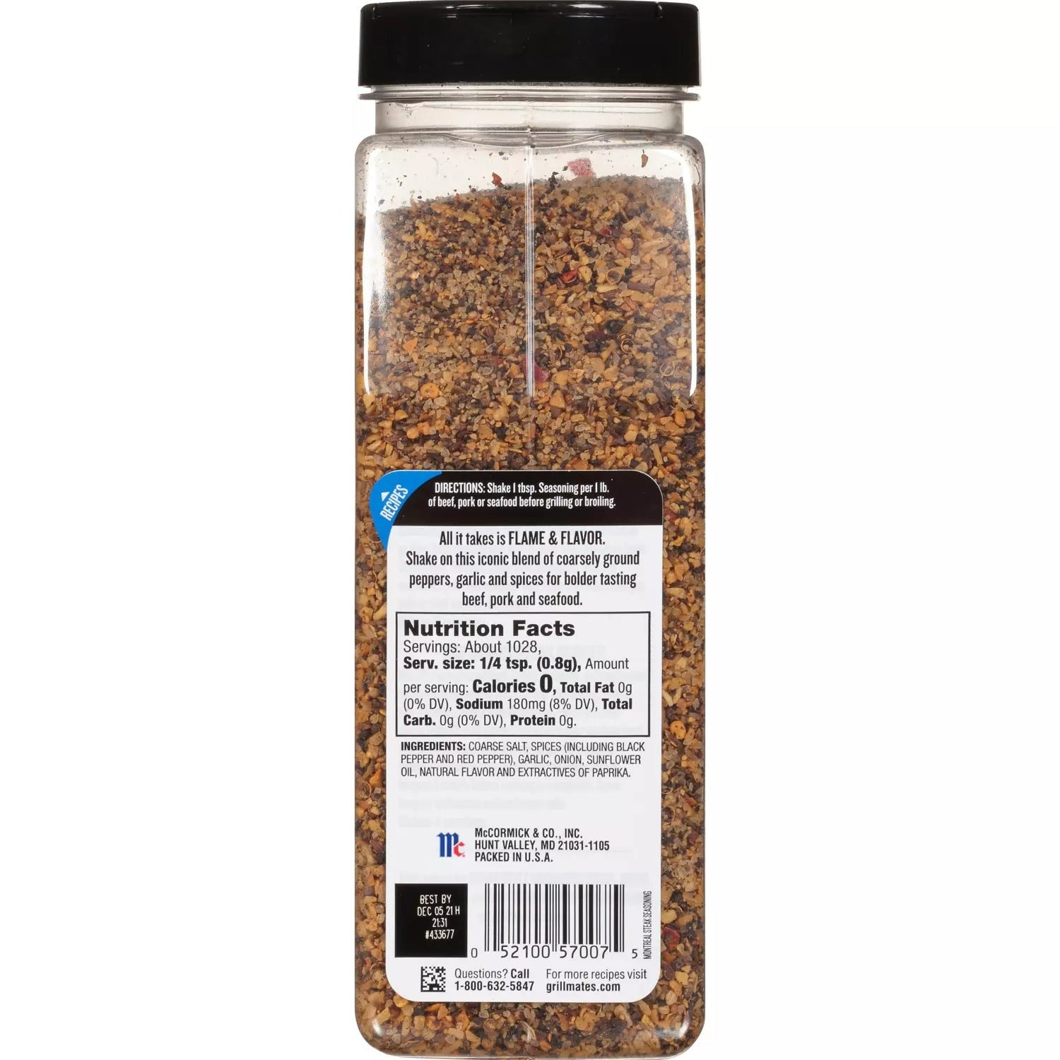 McCormick Grill Mates Montreal Steak Seasoning - 29oz/1pk