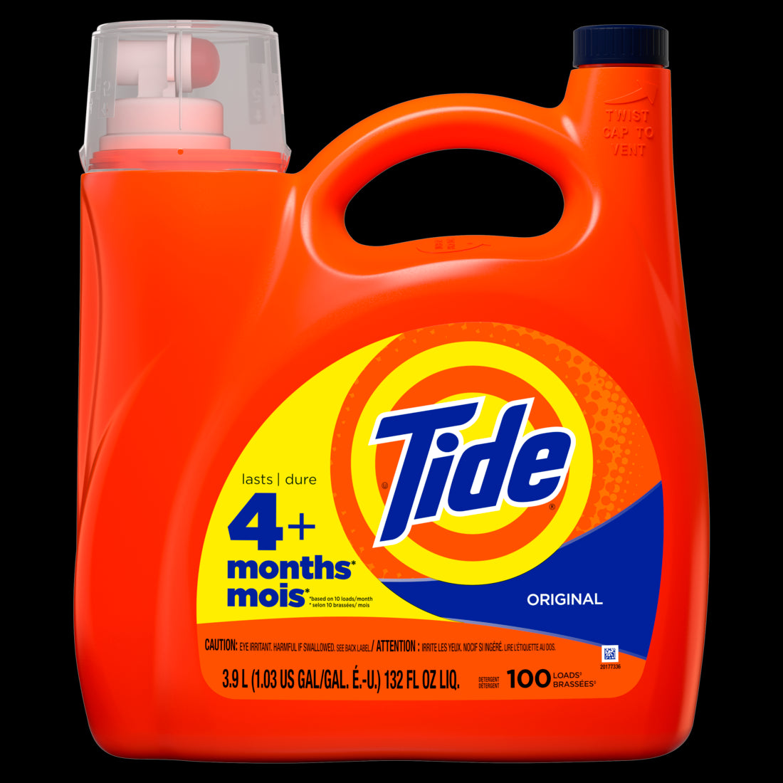 Tide Liquid Laundry Detergent Original Scent 100 Loads - 132oz/4pk