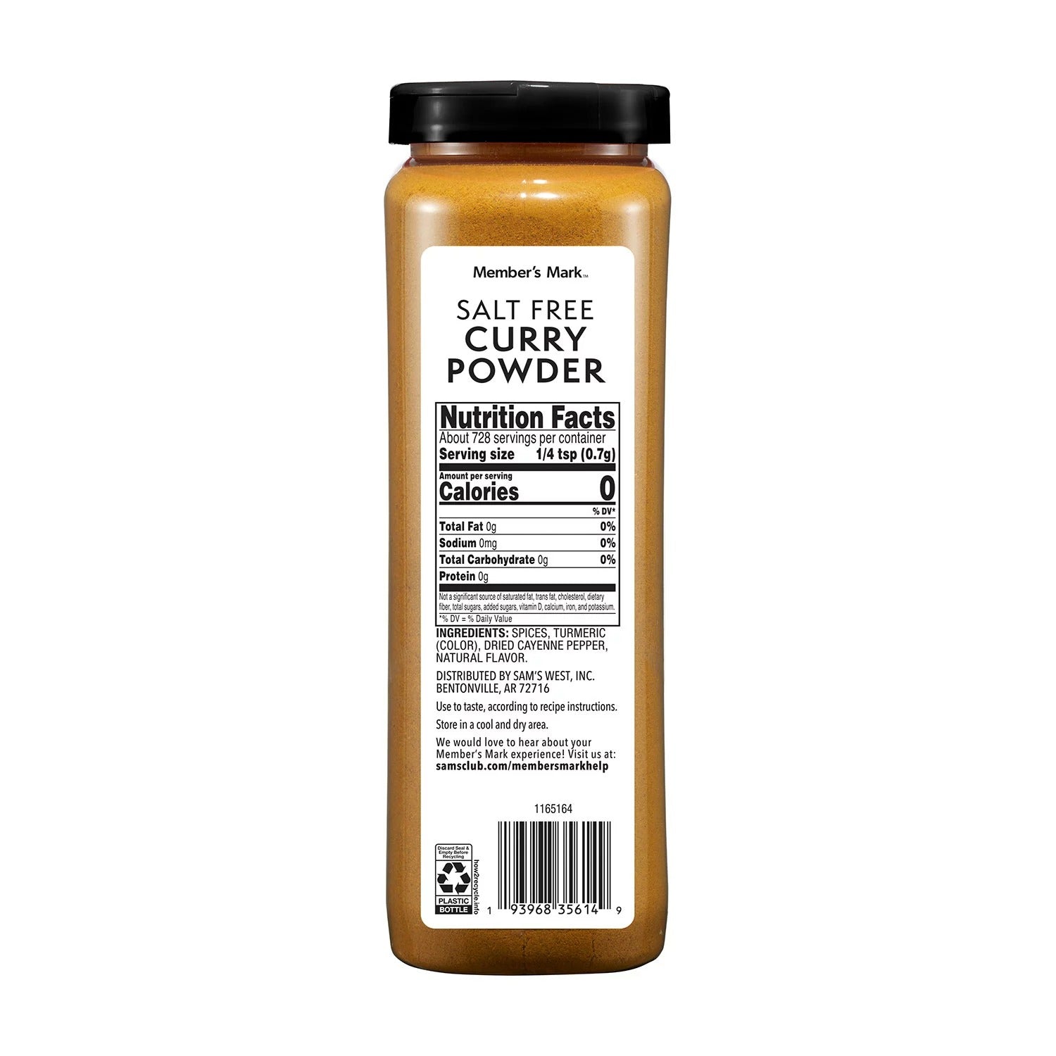 Member's Mark Salt-Free Curry Powder - 18oz/1pk