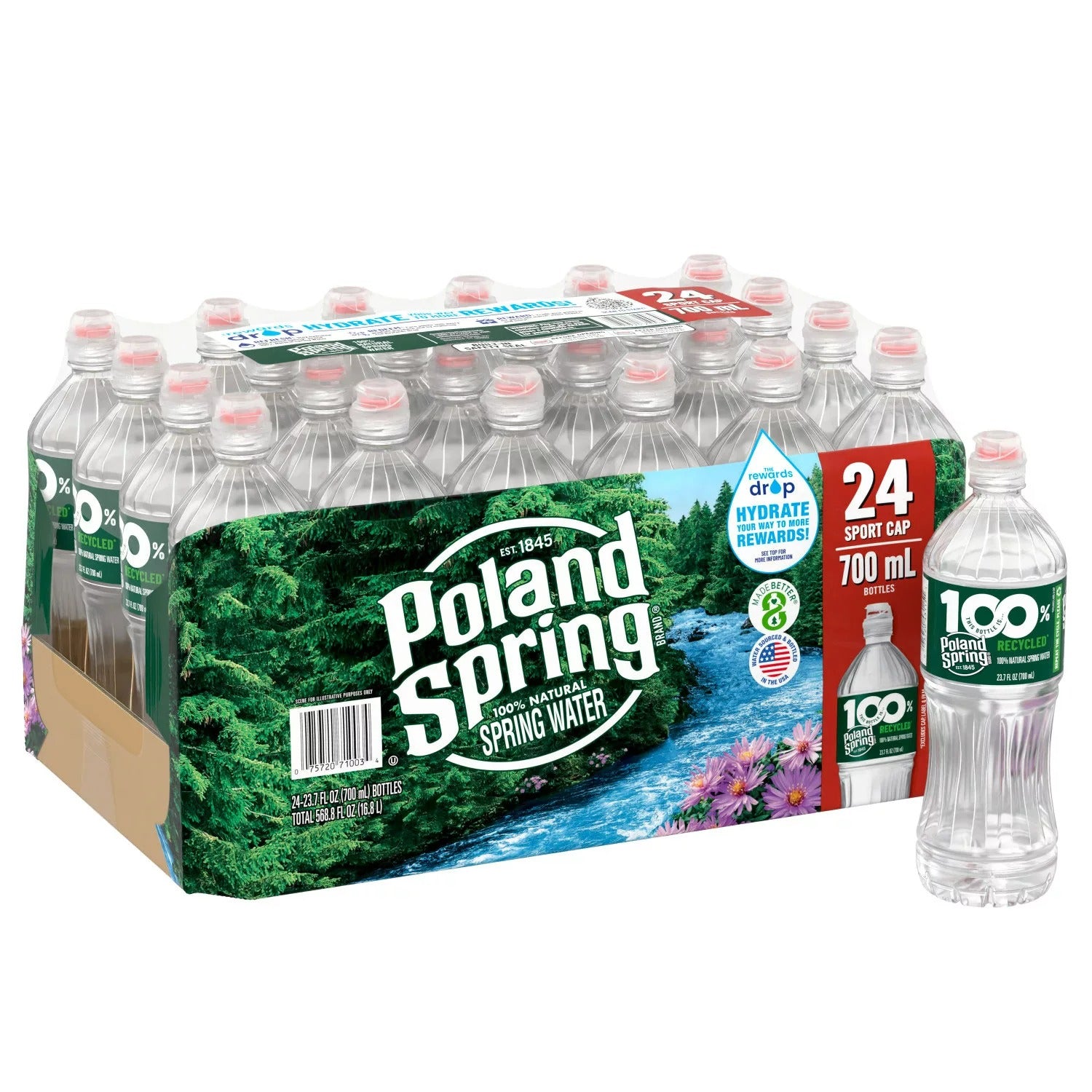 Poland Spring Water SPORT - 23.7oz/24pk   (No-Deposit States Only)