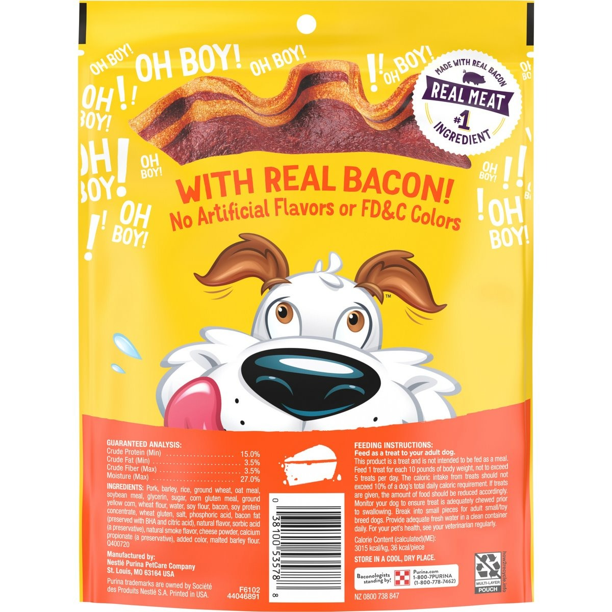 Purina Beggin Strips Dog Snacks Bacon & Cheese Flavors - 6oz/6pk