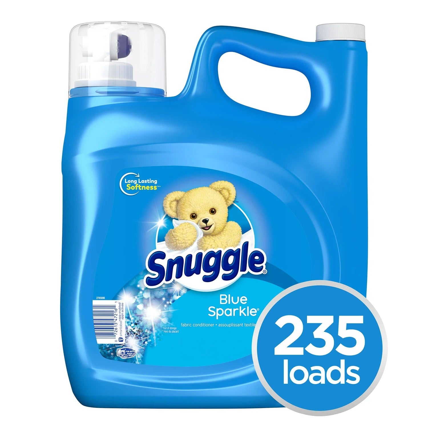 Snuggle Liquid Fabric Softener Blue Sparkle 235 loads - 188oz/2pk