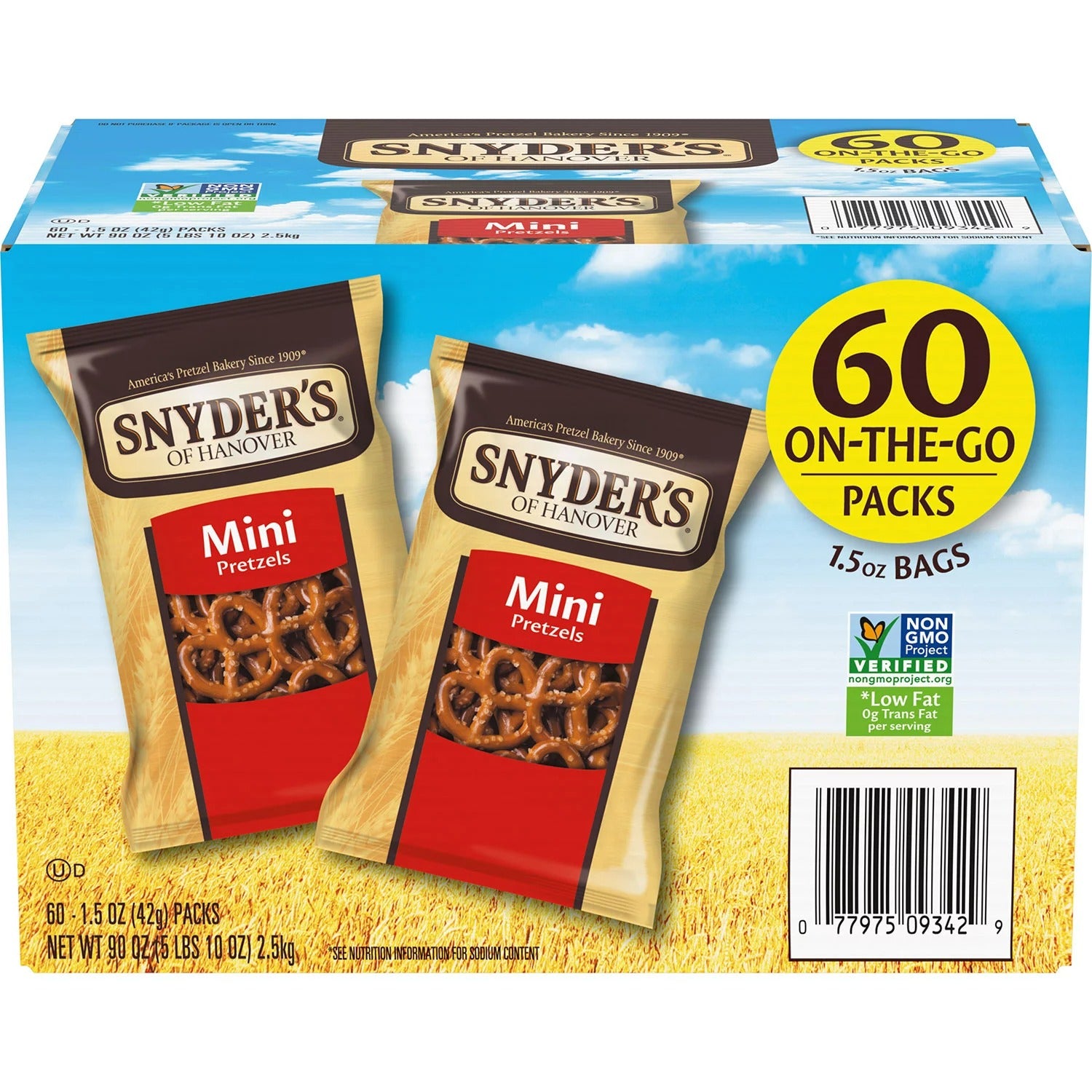 Snyders Mini Pretzels - 1.5oz/60pk