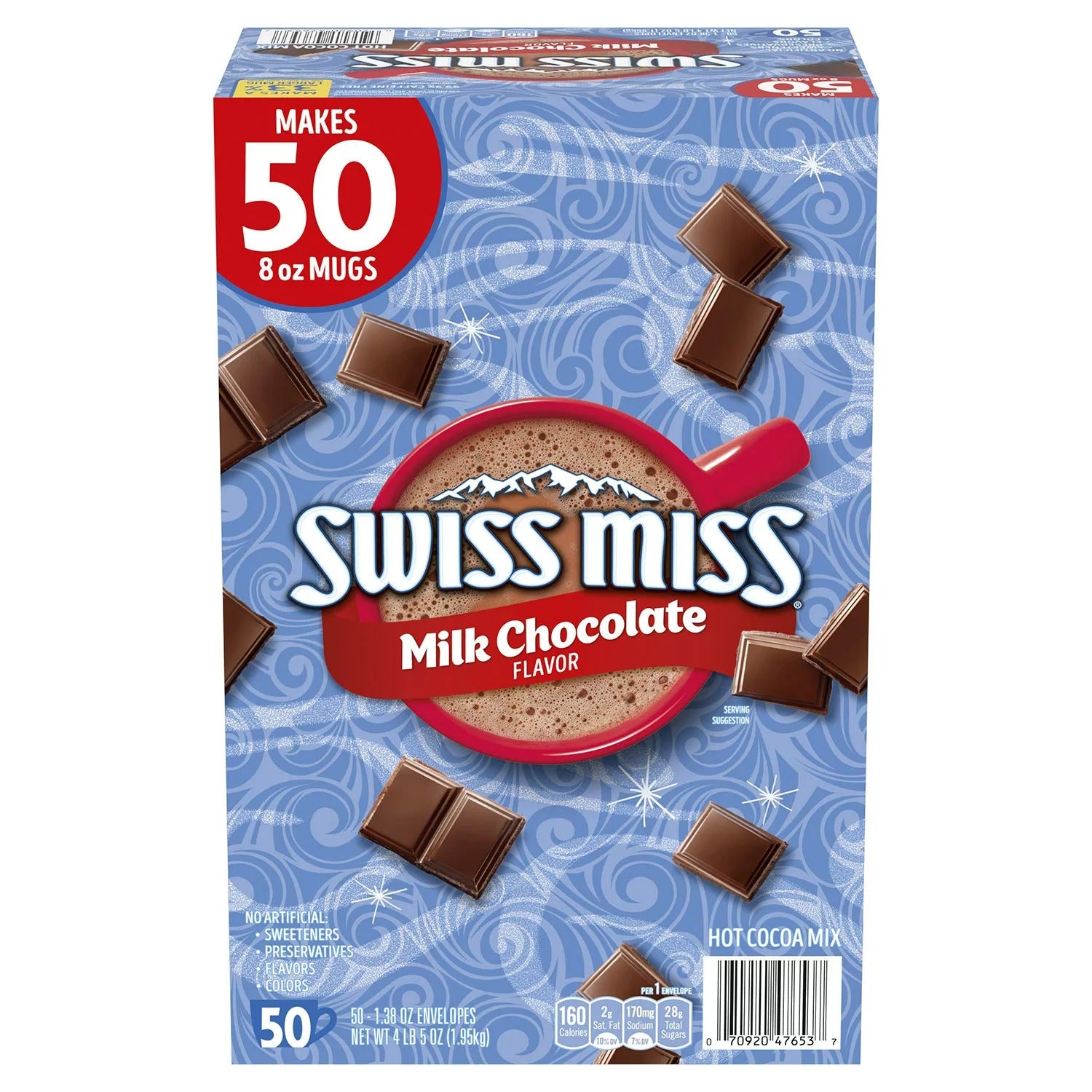 Swiss Miss Milk Chocolate Hot Cocoa Mix Packets - (50x1.38)oz/1pk