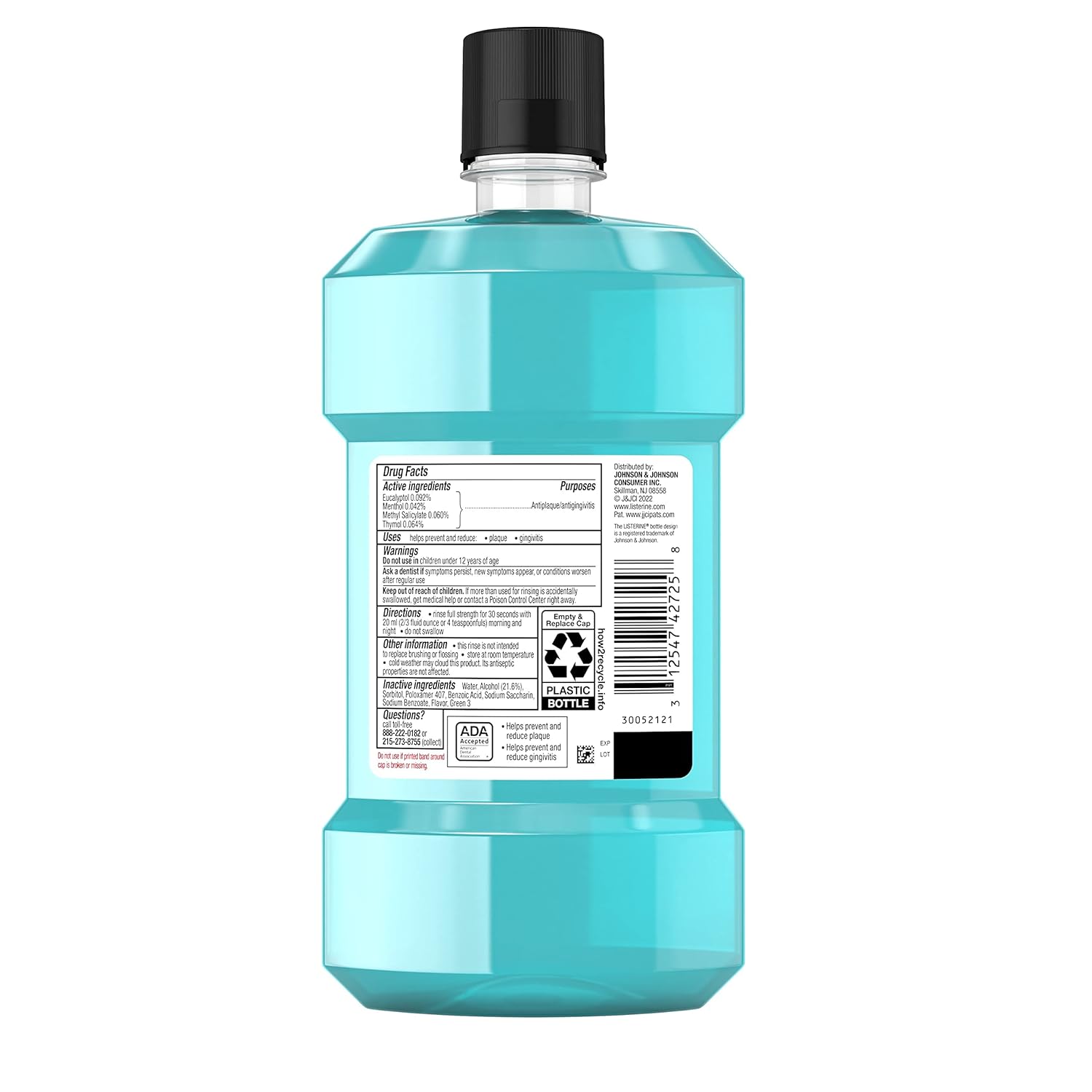 Listerine Mouth Wash Cool Mint - 500ML/6pk