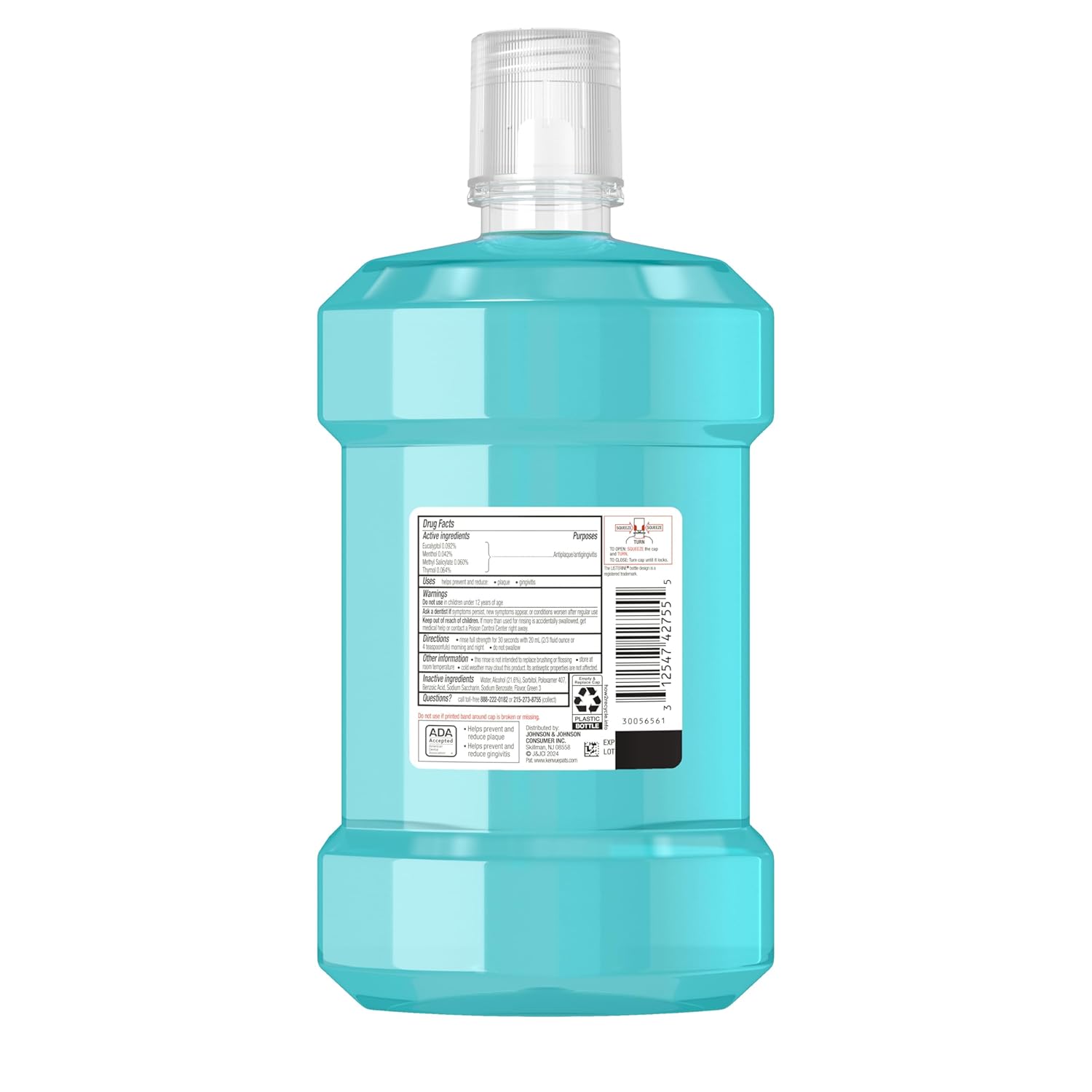 LISTERINE ANTISEPTIC COOL MINT - 1.5L/6pk