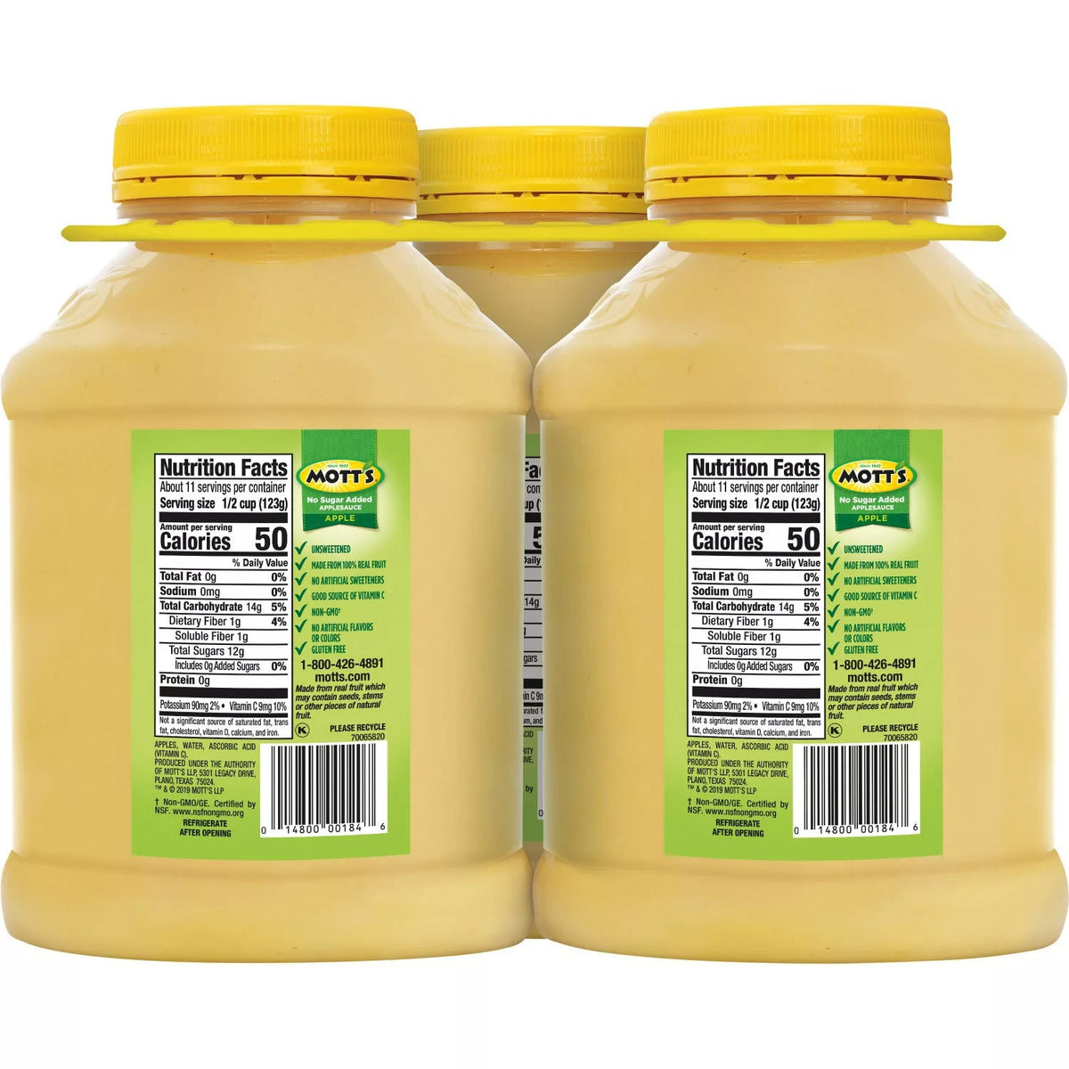 Mott's No Sugar Added Applesauce - 46oz/3pk