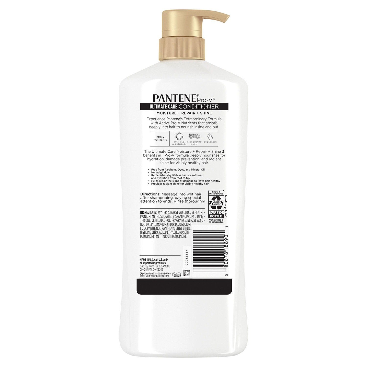 Pantene Pro-V Ultimate Care Moisture + Repair + Shine Conditioner - 38.2oz/1pk