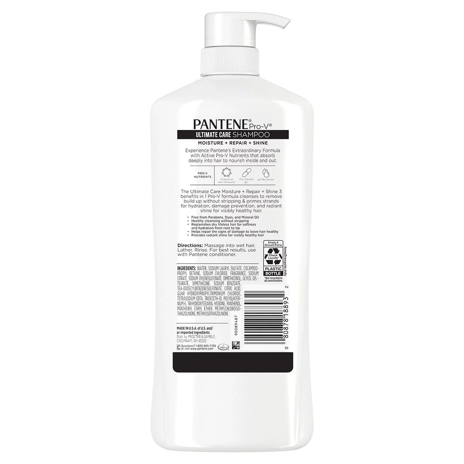 Pantene Pro-V Ultimate Care 3-in-1 Shampoo - 38.2oz/1pk