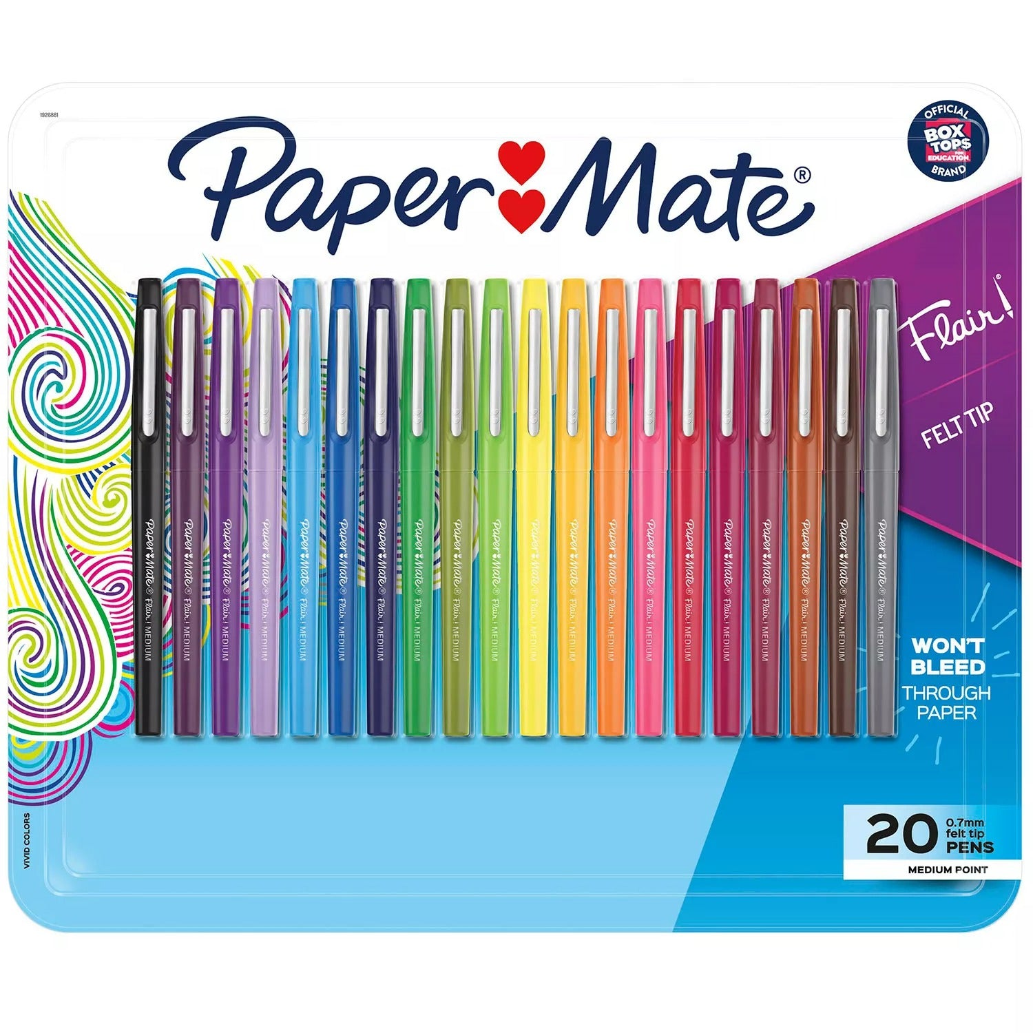 Paper Mate Flair Pens Assorted Colors - 20ct/1pk