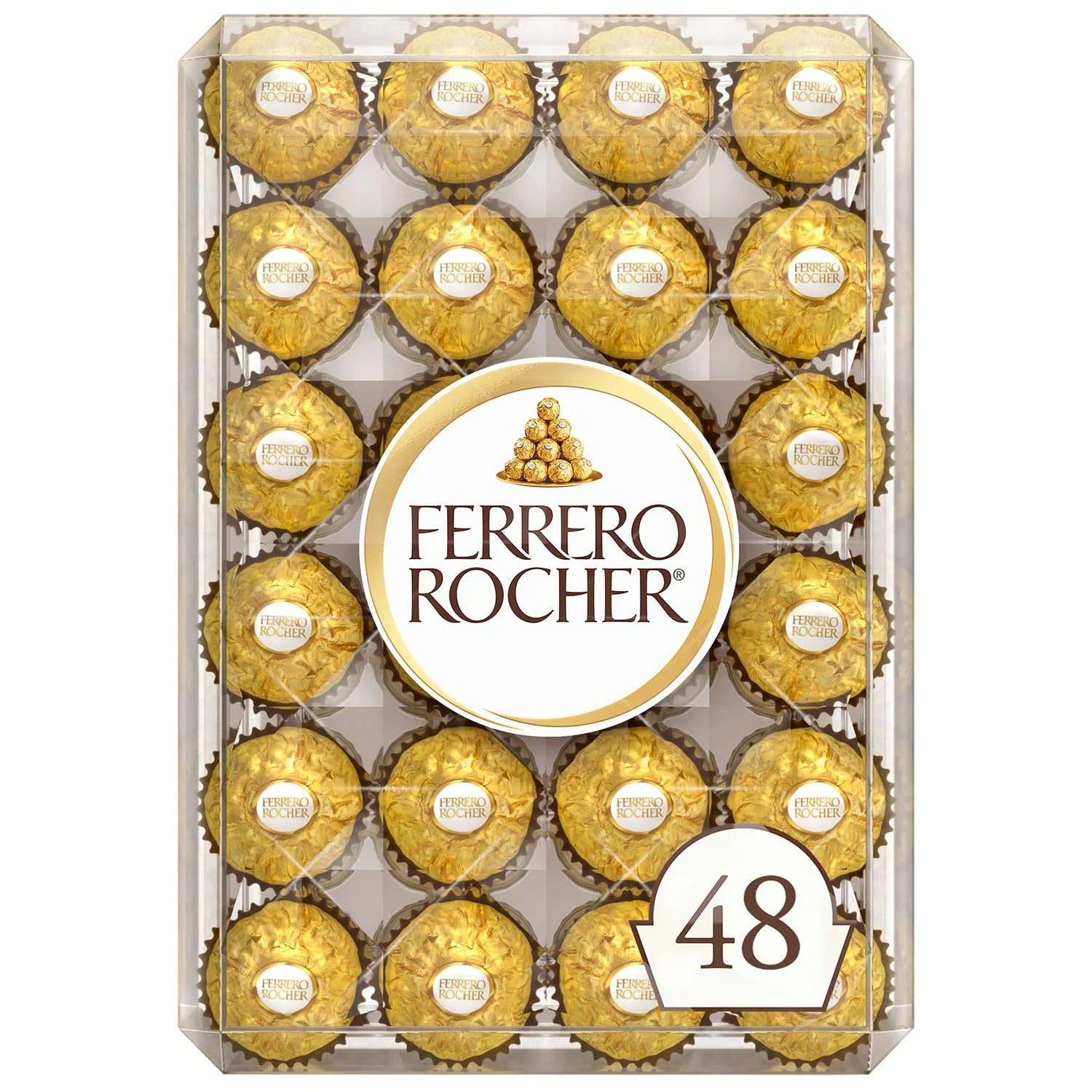 Ferrero Rocher Premium Milk Chocolate Hazelnut - 48ct/1pk