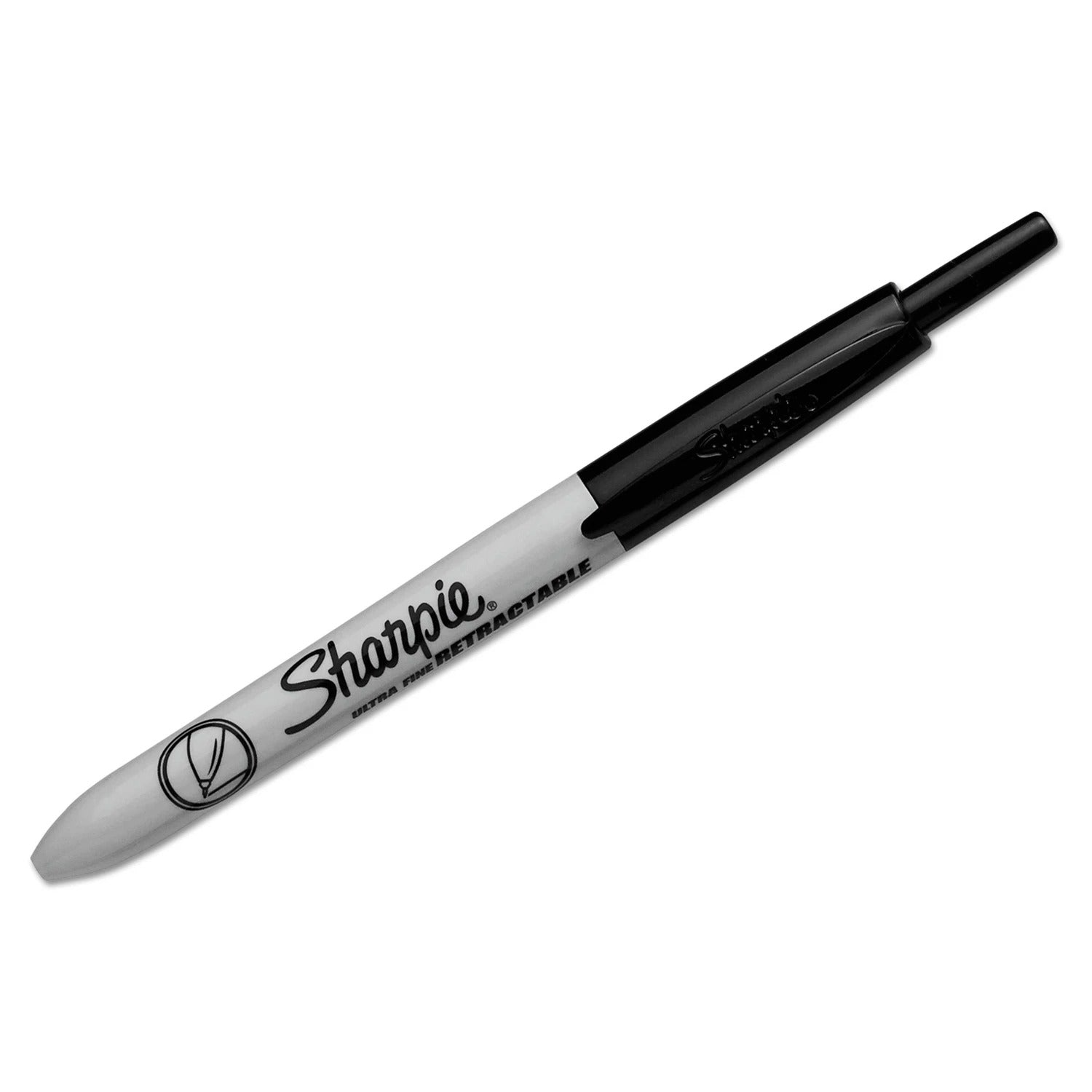 Sharpie Fine Point Retractable Permanent Markers Black - 12ct/1pk