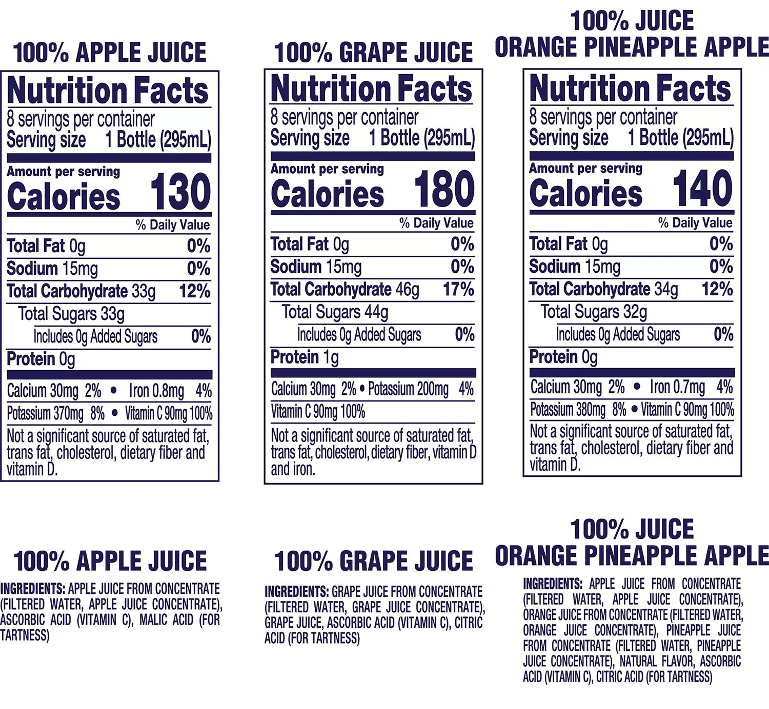 Welchs 100% Juice Variety Pack - 10oz/24pk