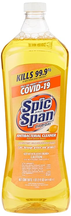 Spic and Span Antibacterial Multi-Surface Cleaner Refill Lemon - 34oz/6pk