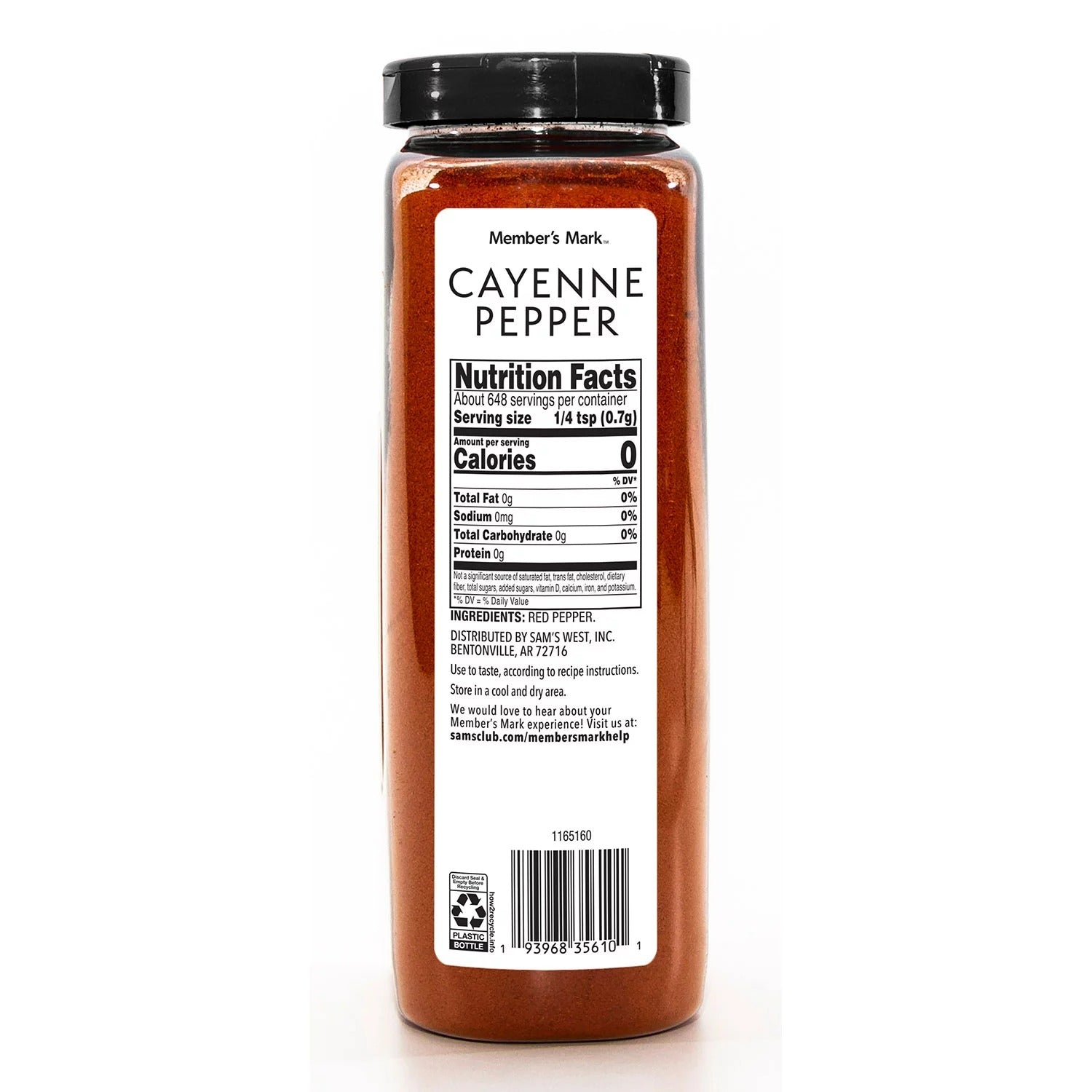 Member's Mark Cayenne Pepper Seasoning - 16oz/1pk