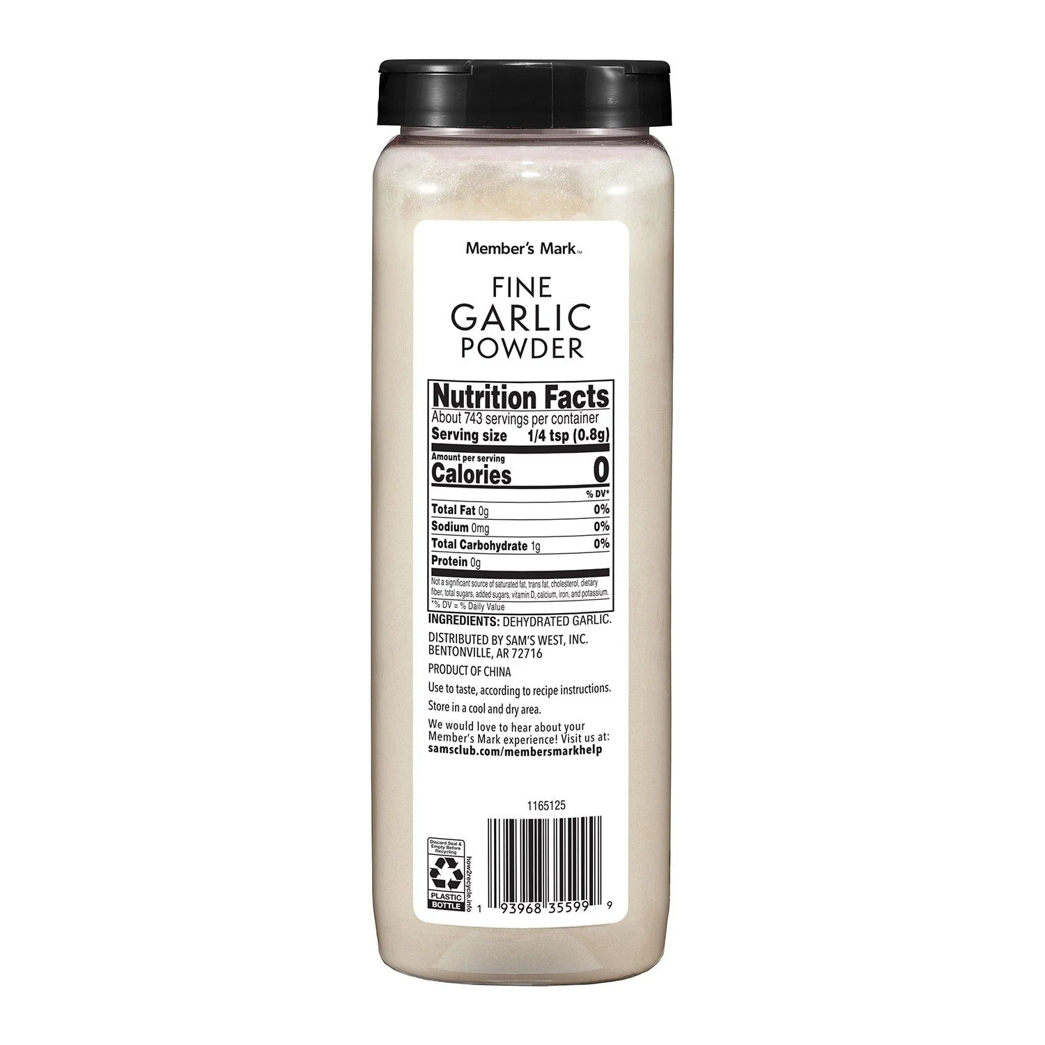 Member's Mark Fine Garlic Powder Seasoning - 21oz/1pk