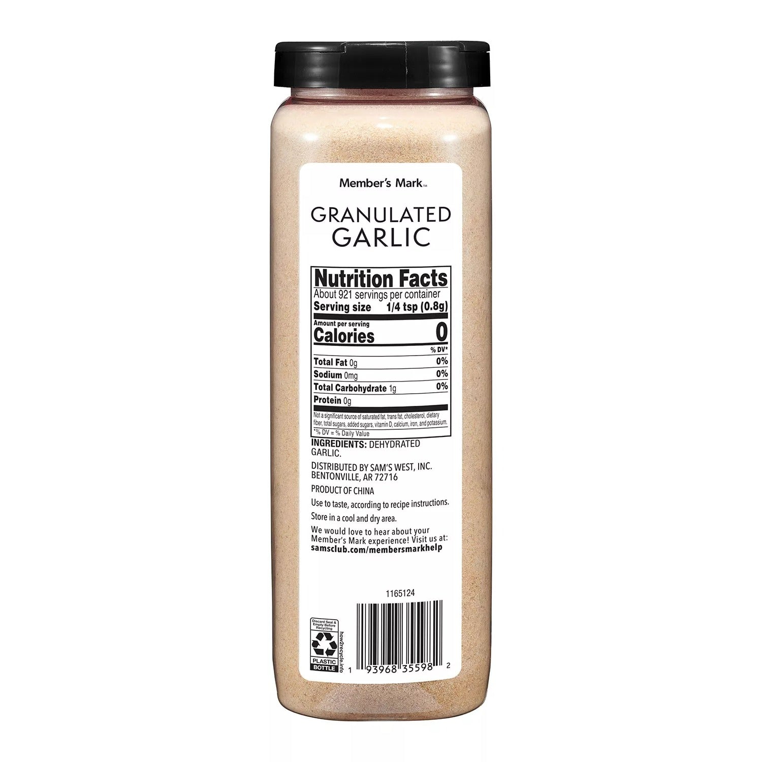 Member's Mark Granulated Garlic Seasoning - 26oz/1pk