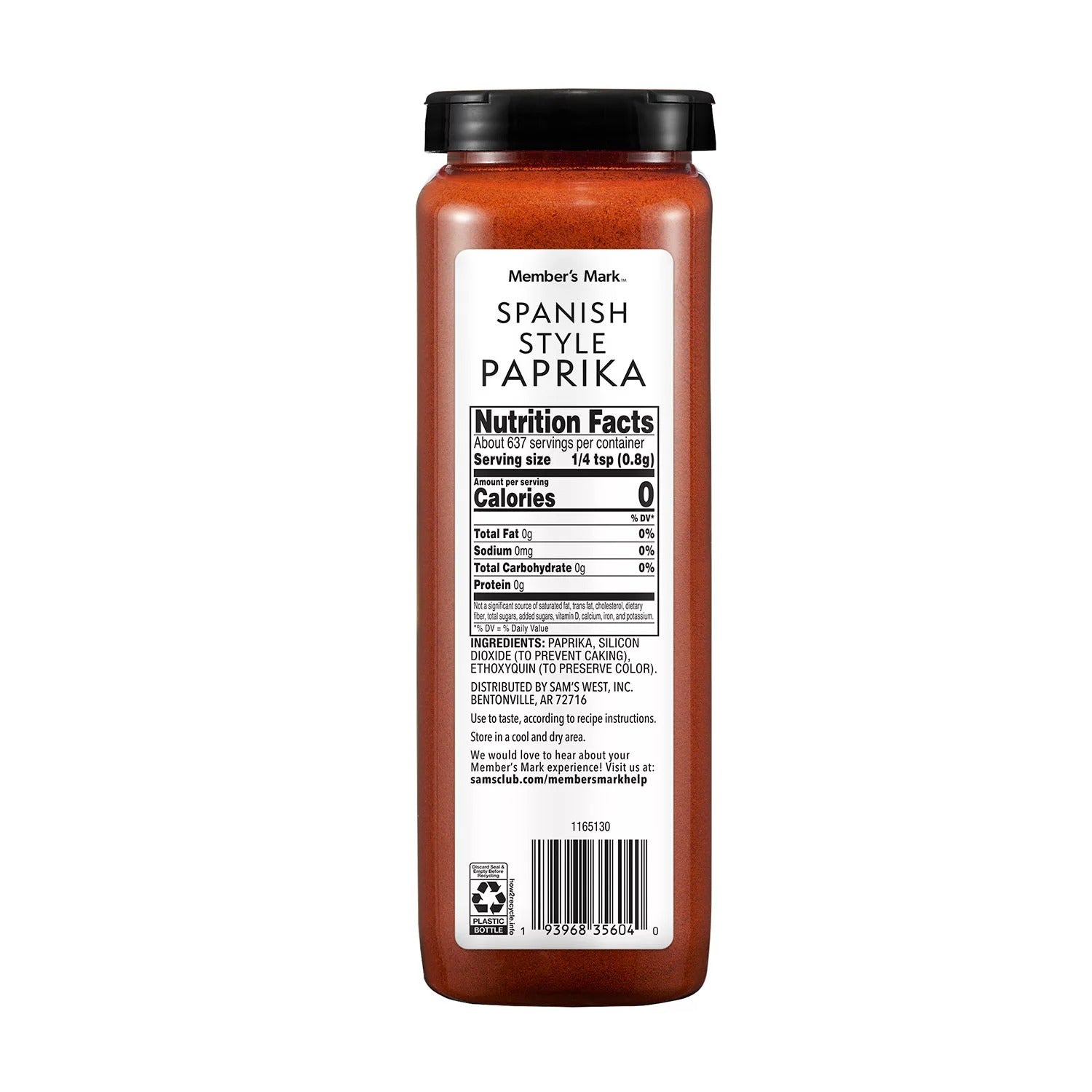 Member's Mark Spanish Style Paprika - 18oz/1pk