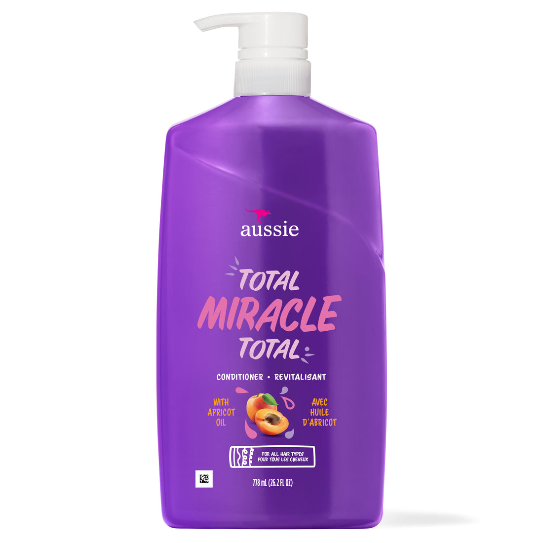 Aussie Total Miracle 7 Benefits Hair Conditioner for Damaged Hair for All Hair Types Paraben-Free - 26.2oz/4pk