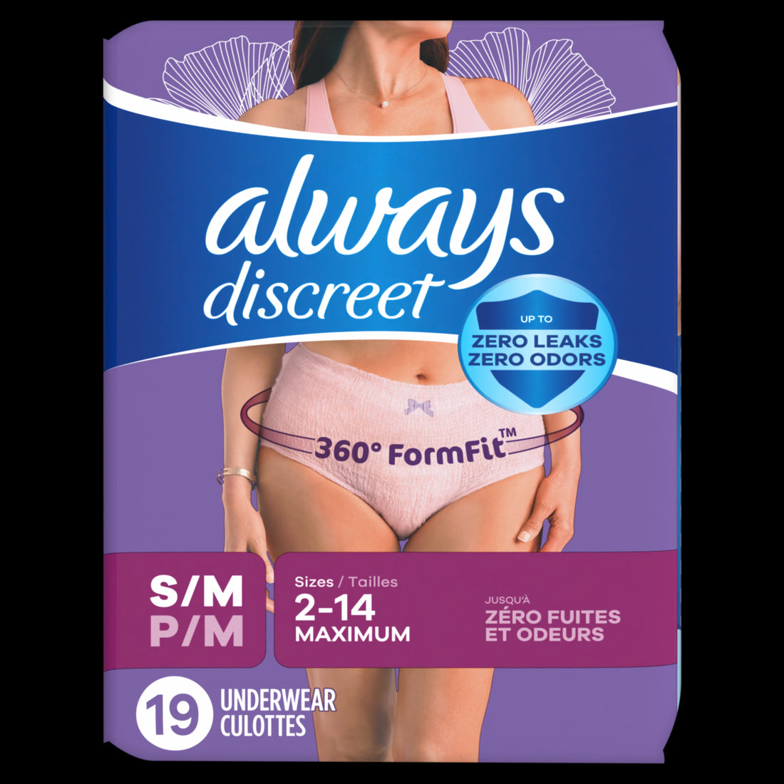 Always Discreet Underwear Maximum Protection Small/Medium - 19ct/3pk