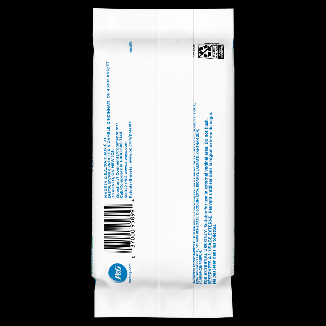 Always Feminine Wipes Fresh & Clean Soft Pack - 32ct/4pk