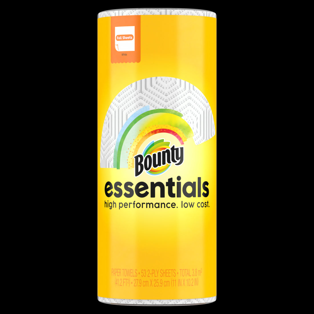 Bounty Essentials Full Sheet Paper Towels Single Plus Roll White - (1x53)ct/30pk