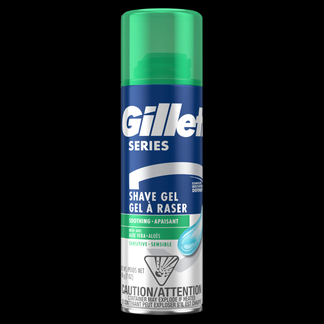 Gillette Series Soothing Shave Gel for men with Aloe Vera - 7oz/12pk