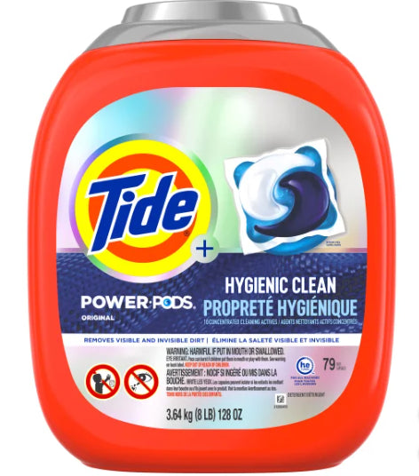 Tide Power Pods Hygienic Clean HE Compatible - 79ct/1pk