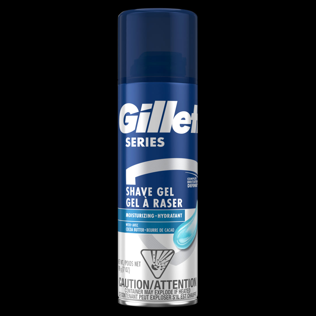 Gillette Series Moisturizing Shave Gel for men with Cocoa Butter - 7oz/12pk