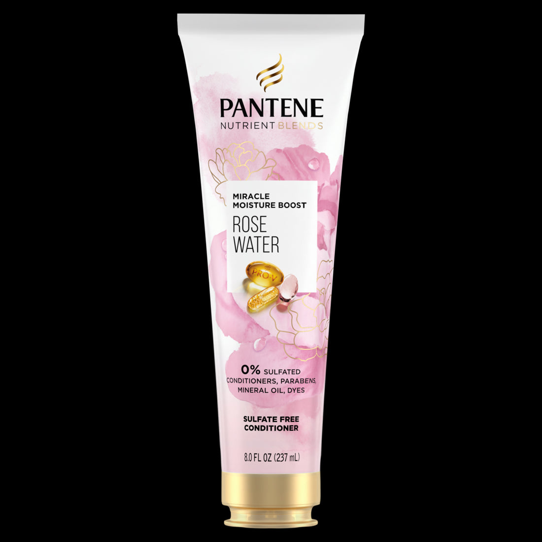 Pantene Nutrient Blends Miracle Moisture Boost Rose Water Sulfate Free Conditioner - 8.0oz/12pk