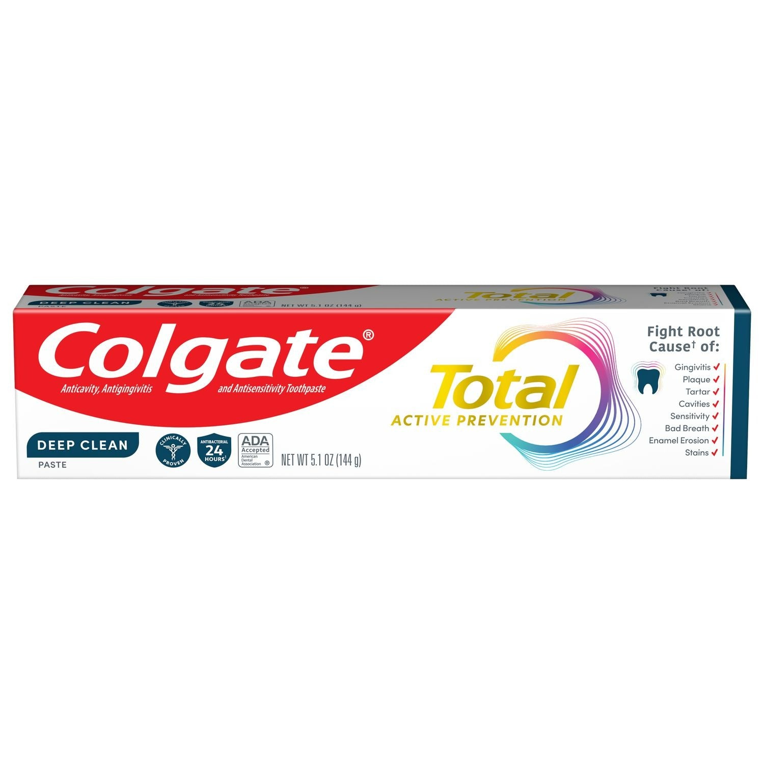 Colgate Total Toothpaste Deep Clean Paste - 5.1oz/24pk