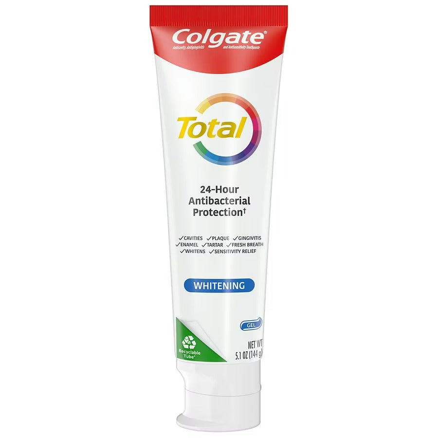 Colgate Total Toothpaste Whitening Gel - 5.1oz/24pk